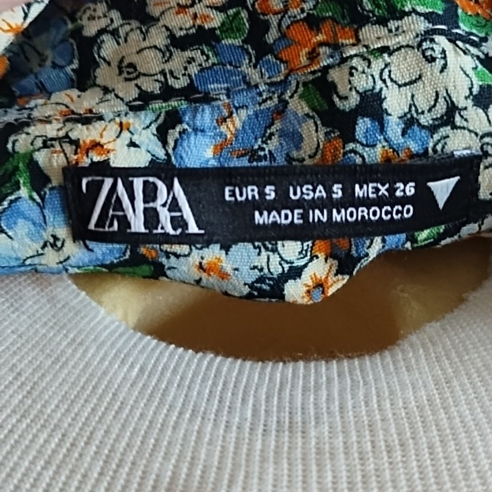 Zara floral top size S - Picture 4 of 5